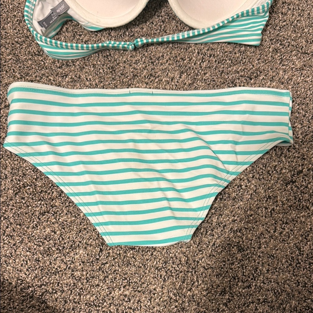 Striped Green Aerie Bikini - Picture 4 of 4